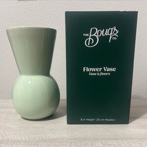 The Bouqs Company Green Flower 8” Vase NWT NIB Holiday Gift Idea